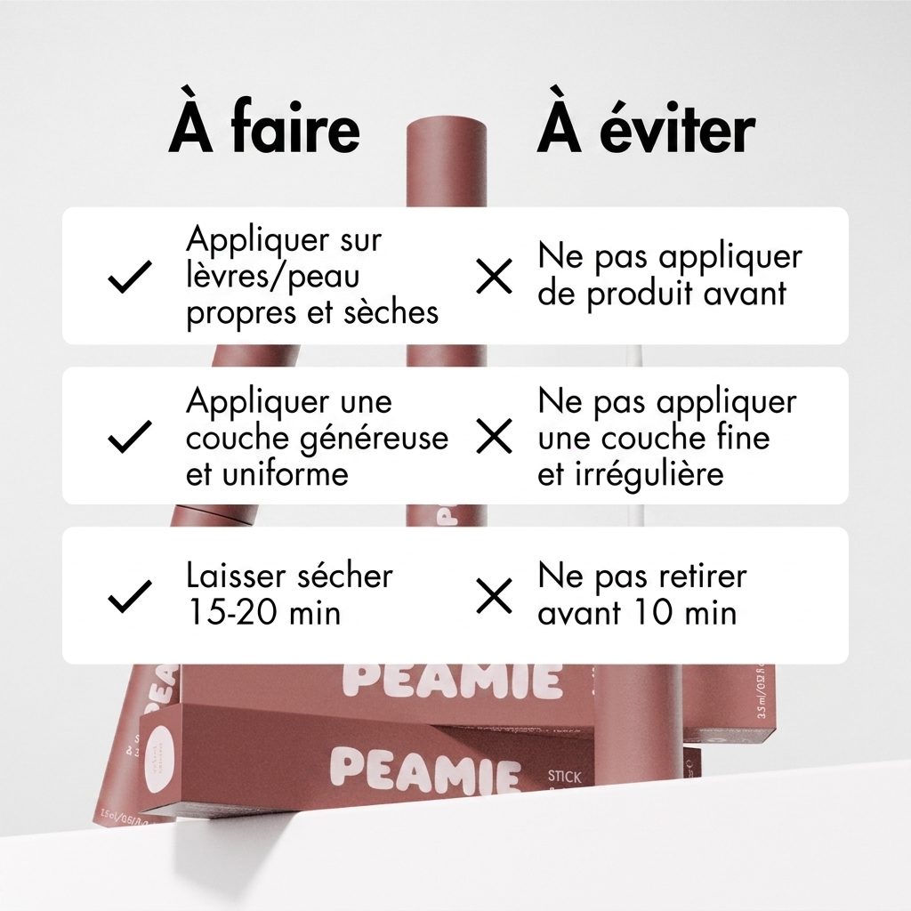 Encre à lèvres peel-off