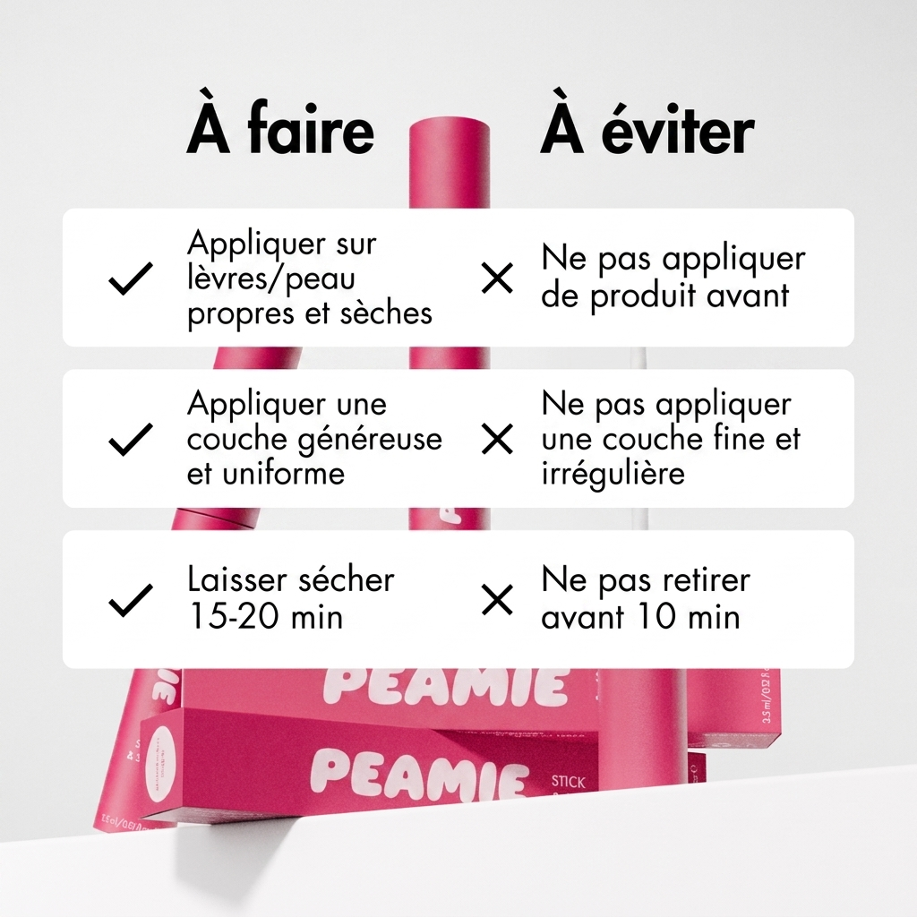 Encre à lèvres peel-off